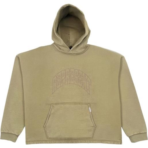 Represent felpa con ricamo logo - verde