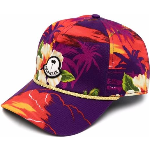 Palm Angels cappello da baseball palm angels x moncler - viola