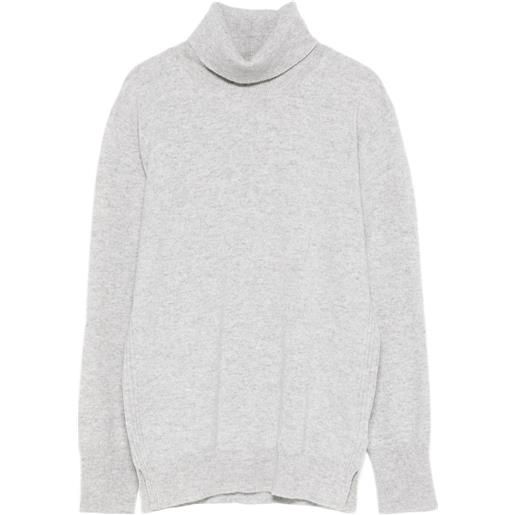 Purotatto maglione a collo alto - grigio