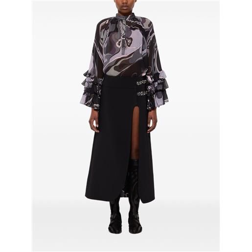 PUCCI gonna midi con stampa - nero