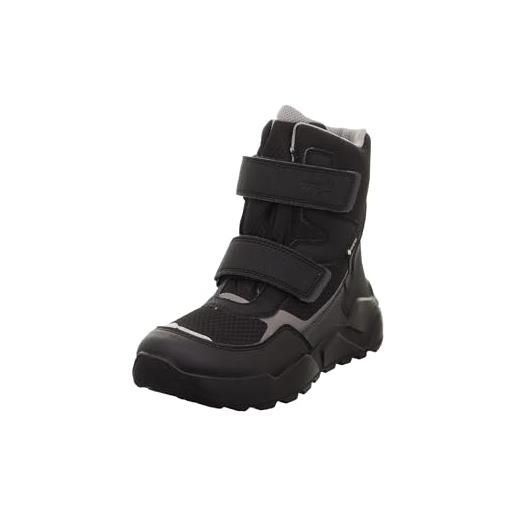 Superfit rocket warm gefütterte gore-tex, stivali da neve, nero grigio chiaro 0010, 36 eu larga