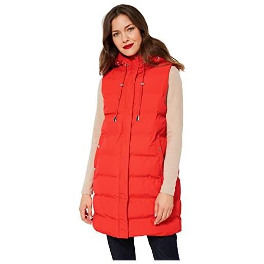 Street One a220130 gilet trapuntato, vibrante arancione, 48, donna