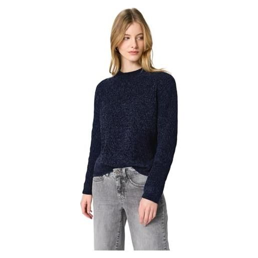 Street One Studio 3015631 maglione in ciniglia, ametista blu notte, 46 donna