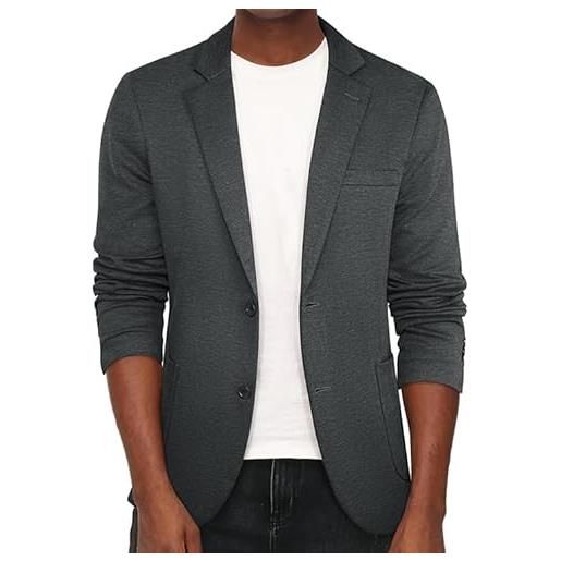 Pj paul jones giacca sportiva da uomo, casual, a maglia, con due bottoni, leggera, sfoderata, xl