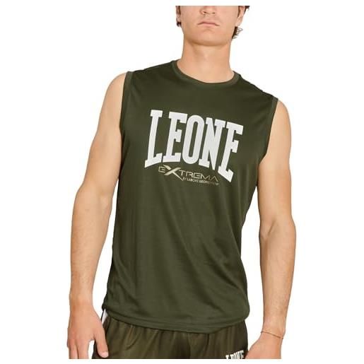 LEONE 1947 abx103 smanicato logo, verde, m unisex