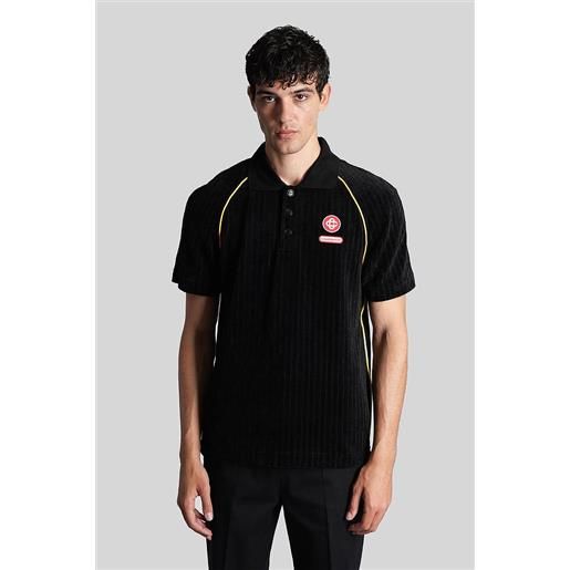 Casablanca polo in lyocell nero