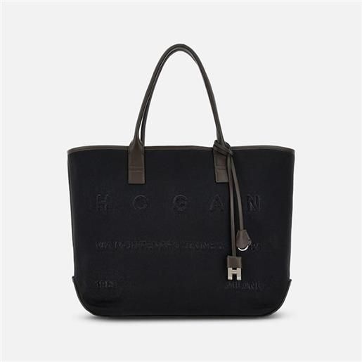 Hogan borsa Hogan address shopping media tessuto donna