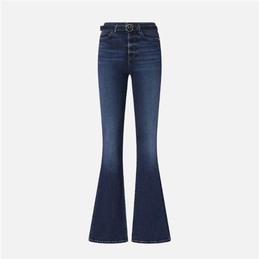 Pinko jeans Pinko flora flare power stretch blue donna
