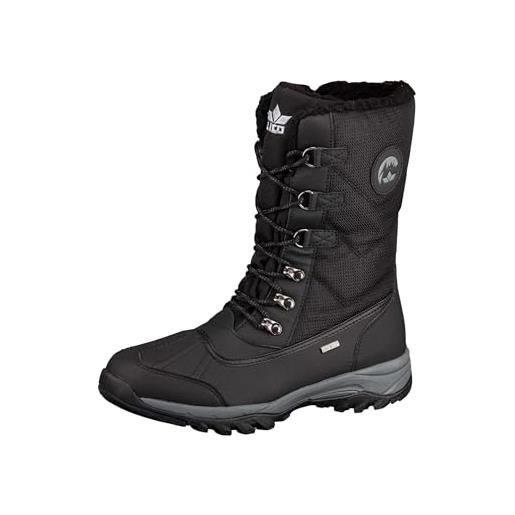 Lico rurik, stivali da neve uomo, nero, 46 eu