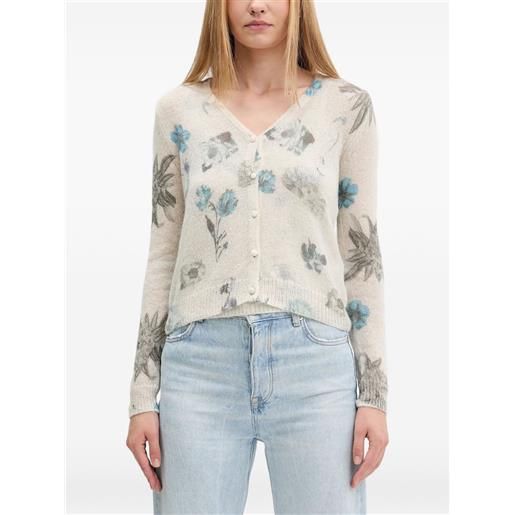 Desigual set cardigan a fiori - toni neutri