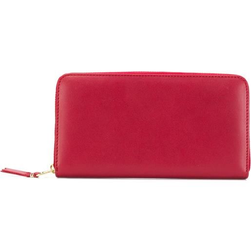 Comme Des Garçons Wallet portafoglio con zip a giro - rosso