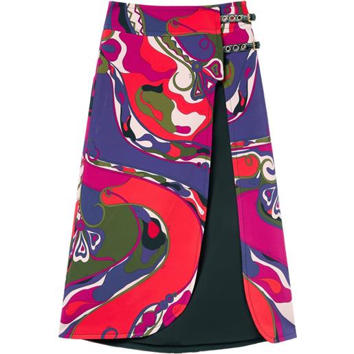 PUCCI gonna midi orchidee con stampa - viola