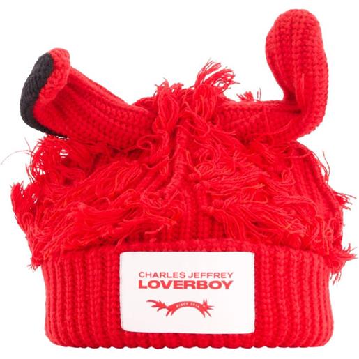 Charles Jeffrey Loverboy cappello a coste - rosso