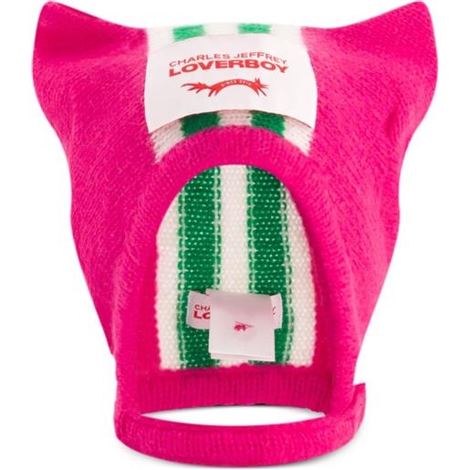 Charles Jeffrey Loverboy cappello a righe - rosa