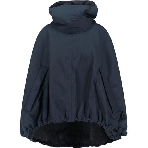 Cap mantella con cappuccio - blu