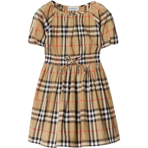 Burberry Kids abito con maniche a palloncino - toni neutri