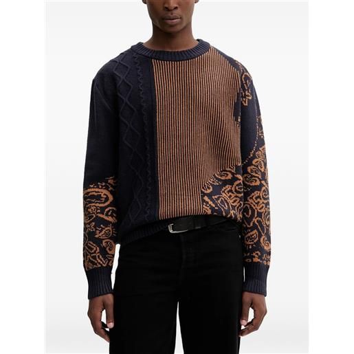 Desigual maglione a righe - blu