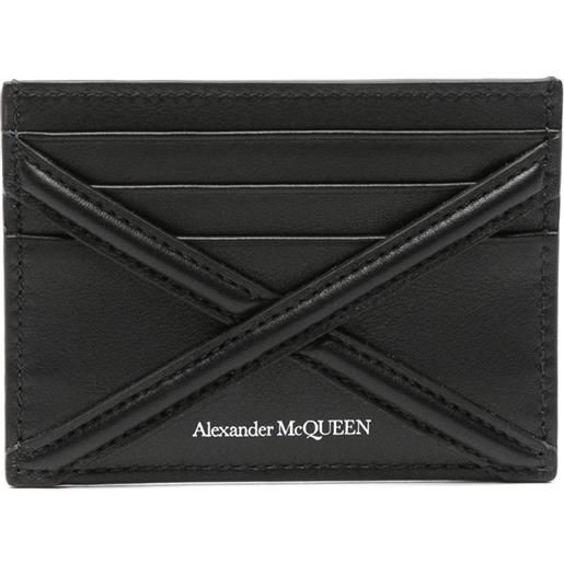 Alexander McQueen portacarte the harness - nero