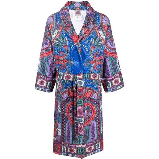 ETRO vestaglia con stampa paisley - rosso