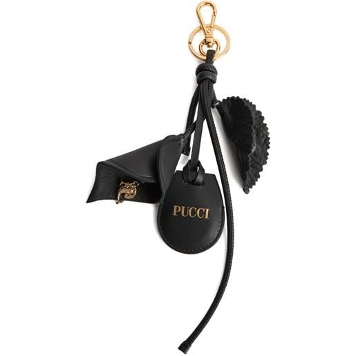 PUCCI portachiavi con ciondolo - nero
