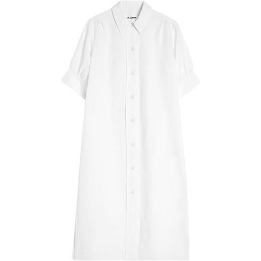 Jil Sander chemisier a maniche corte - bianco