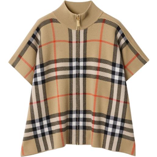 Burberry Kids mantella reversibile - toni neutri