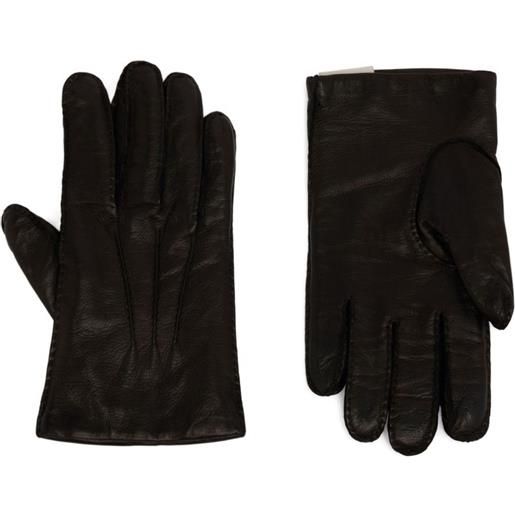 Bally guanti in pelle - nero