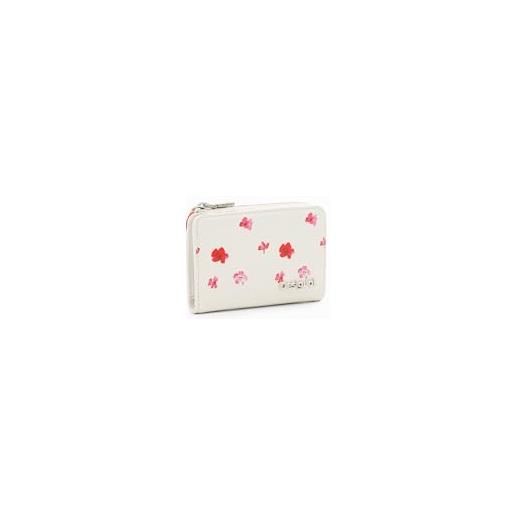Desigual portafoglio da donna mone_circa emma mini tri-fold, bianco, 12