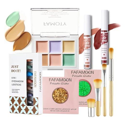 RoseFlower trousse di trucchi set, trucchi donna offerta per make up tavolozza trucco kit con fard e ombretti di palette professionali completo cosmetics da viaggio per donna & bambina