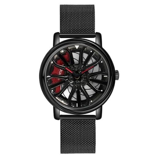 Orologi di lusso da uomo di moda Orologi per auto sportive Orologio sportivo con mozzo ruota Orologio da polso per auto Orologi da uomo al quarzo Orologio creativo  1511