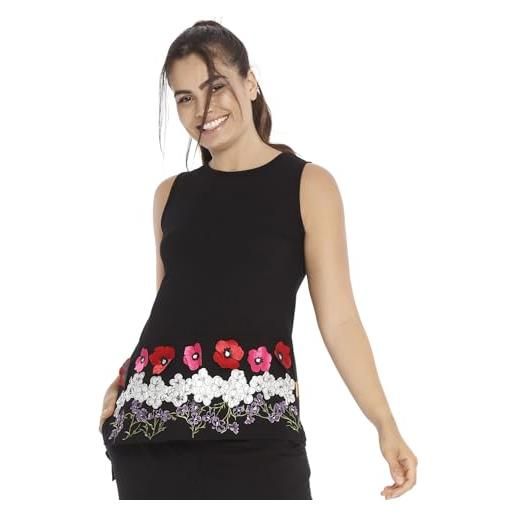 Mamatayoe sicana canottiera da donna, nero