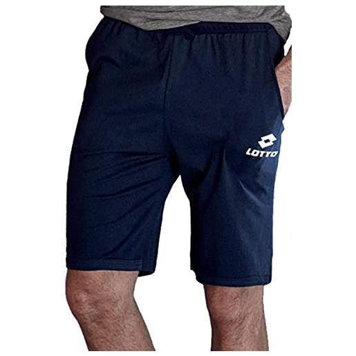LOTTO homewear lotto 1 o 2 pantalone corto uomo con logo art la 1101. Linea mix&match