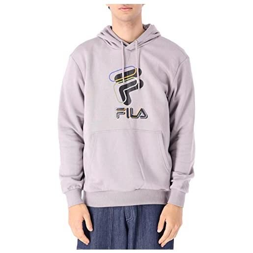 FILA bever hoody felpa con cappuccio, gull, s uomo
