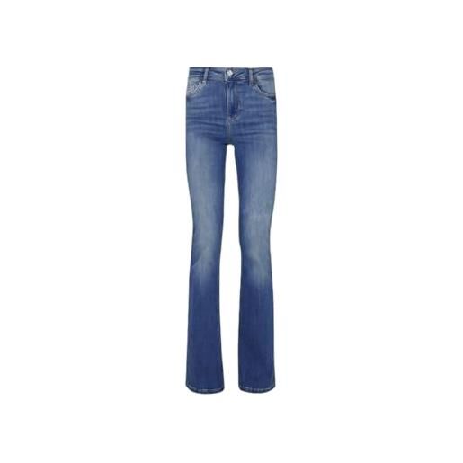 Liu Jo jeans Liu Jo da donna con vestibilità flare, chiusura con patta, colore blu denim modello: uxx043 d4538 78397 blu d. Blue dk tencel sun