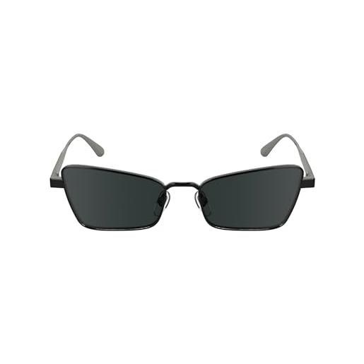 Calvin Klein women's sunglasses ck24110s - black with solid grey lens