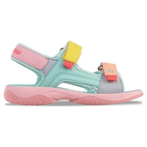 Lotto ragazza macarella k sandali sportivi, rose multi, 28 eu
