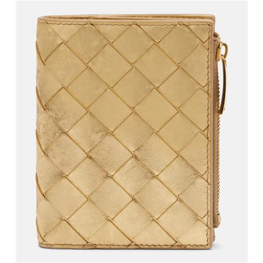 Bottega Veneta portafoglio in pelle intrecciato small