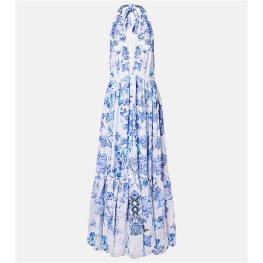 Camilla abito lungo in popeline di cotone