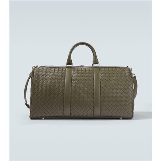 Bottega Veneta borsa da viaggio in pelle intrecciato