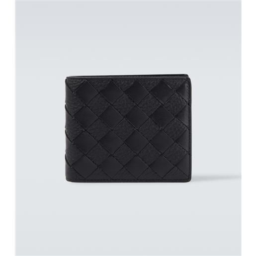 Bottega Veneta portafoglio in pelle intrecciato