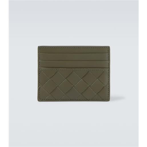Bottega Veneta portacarte in pelle intrecciato