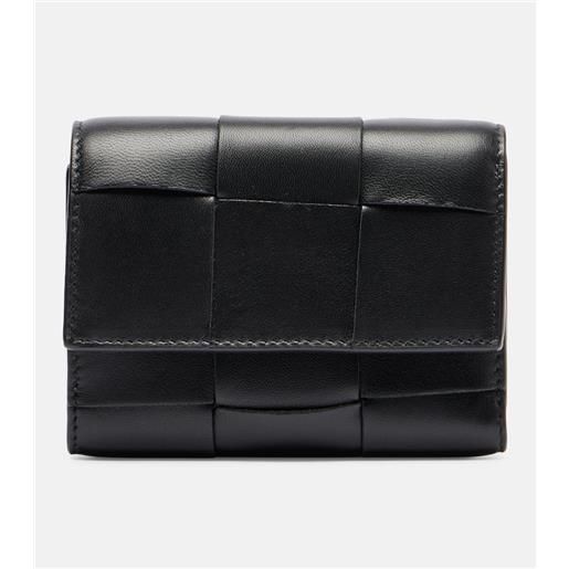 Bottega Veneta portafoglio cassette small in pelle intreccio