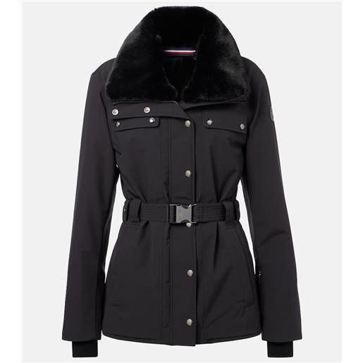 Fusalp giacca da sci dessa con pelliccia sintetica