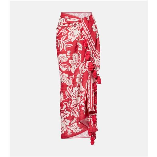 Farm Rio pareo cashew and birds in cotone