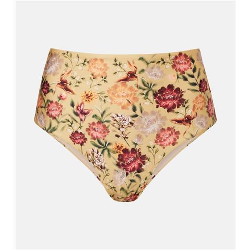 Agua by Agua Bendita slip bikini magenta con stampa