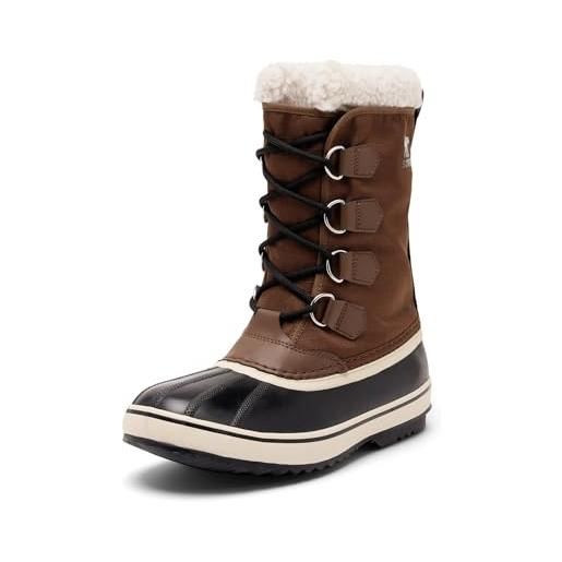 Sorel 1964 pac nylon wp, stivali da neve impermeabili, uomo, camel brown/black 2023/2024, 42 eu
