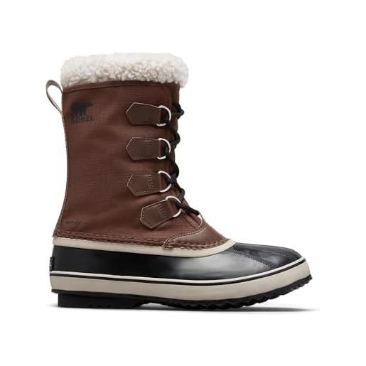 Sorel 1964 pac nylon wp, stivali da neve impermeabili, uomo, black/ancient fossil 2024/2025, 42 eu