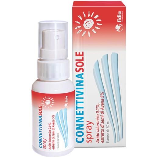CONNETTIVINA fidia farmaceutici connettivina sole spray 50 ml. Connettivina sole spray scottature ed eritemi solari 50ml