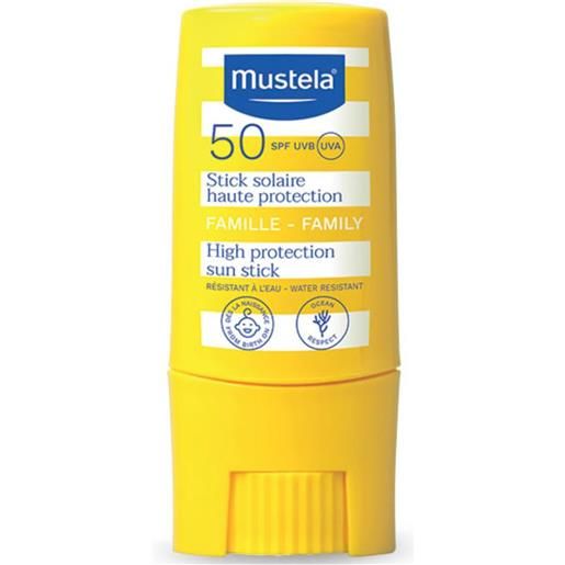 Mustela stick solare protezione molto alta spf50+ viso e labbra bimbi, 10ml