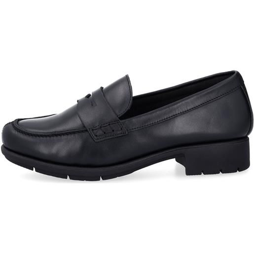 Sabatini mocassini in pelle lavorazione sacchetto e tacco 3 cm